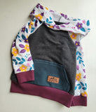 Kids Hoodie - Purple Floral