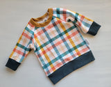 Kids Colorful Plaid Pullover