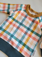 Kids Colorful Plaid Pullover