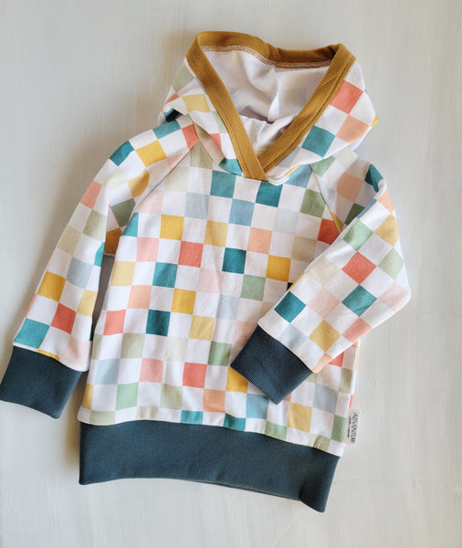 Kids Colorful Check hoodie