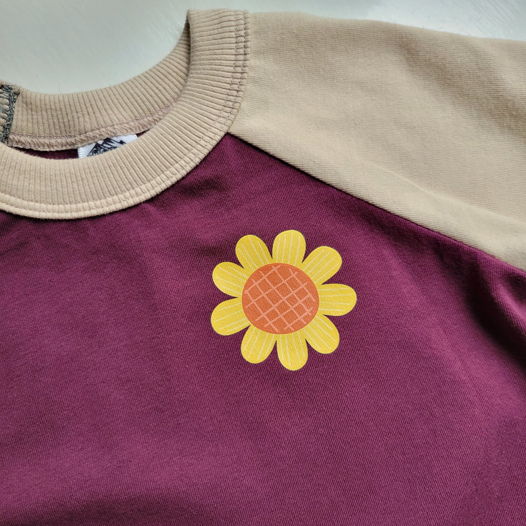 Kids Purple Tshirt - Organic American made Cotton