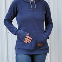 Women's Thermal Hoodie Dark Denim