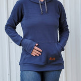 Women's Thermal Hoodie Dark Denim