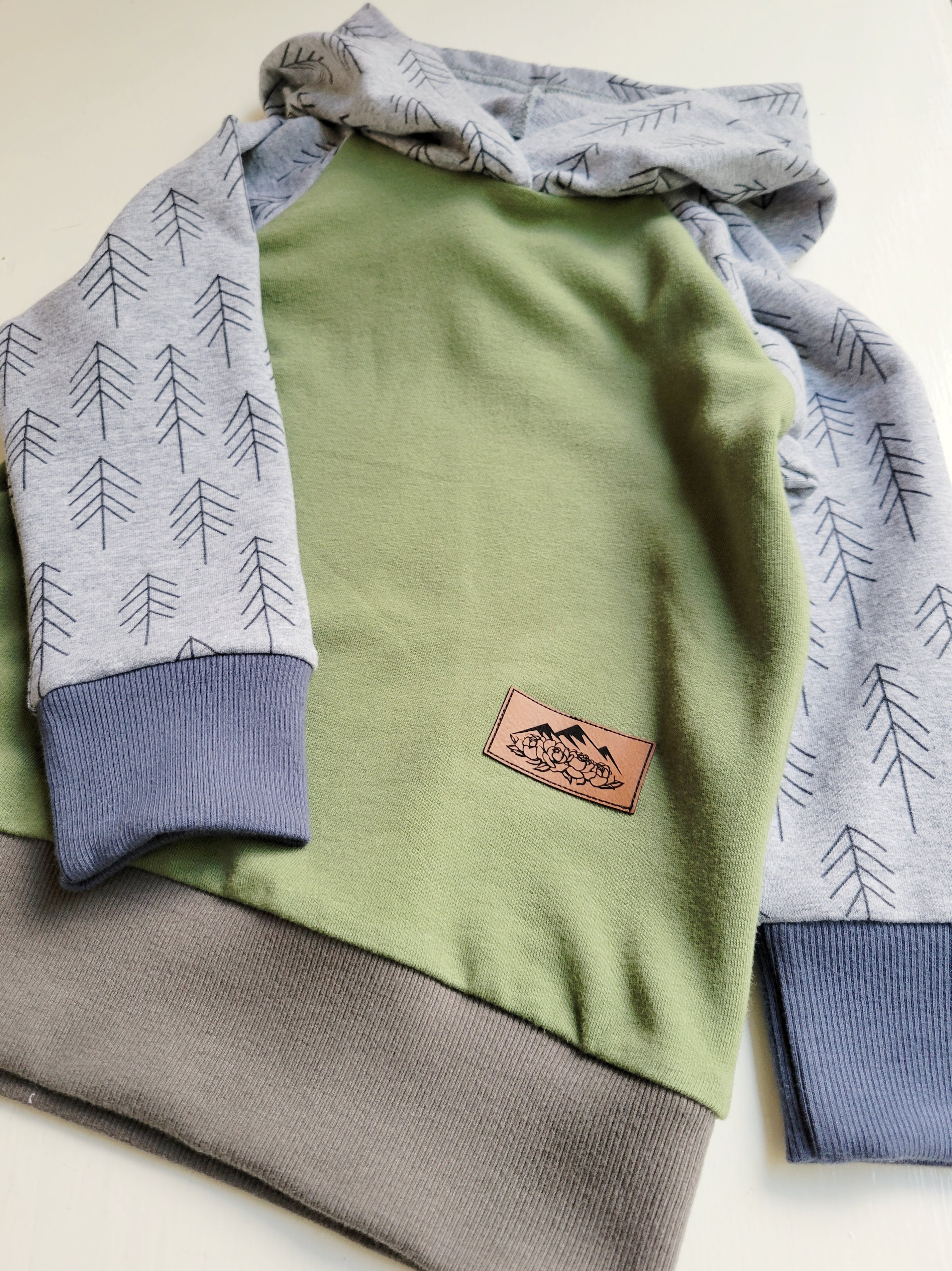 Kids Scrappy Pine Trees Hoodie