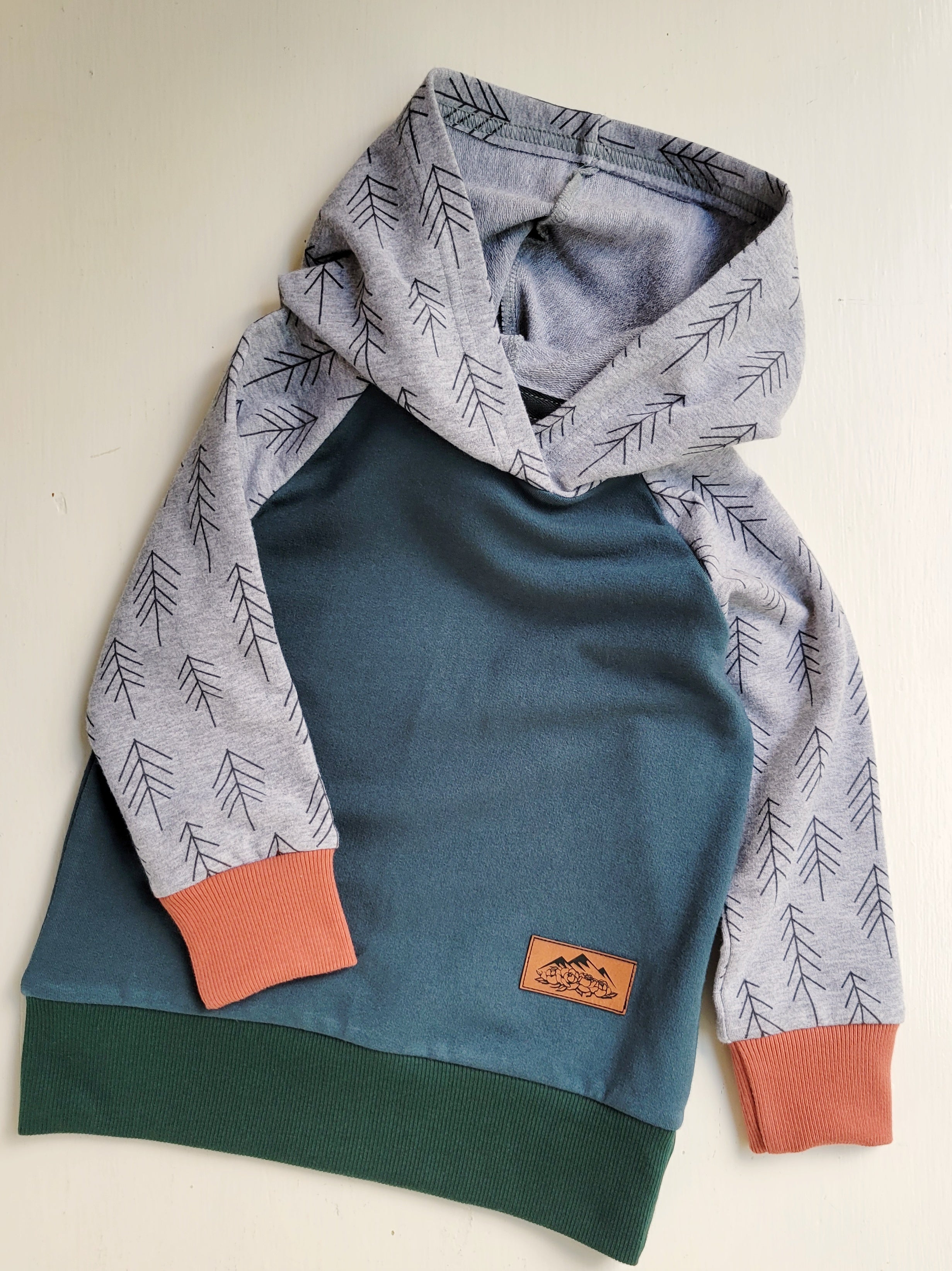 Kids Scrappy Pine Trees Hoodie
