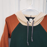 Women's Pine/Cinnamon/Cream Colorblock Hoodie