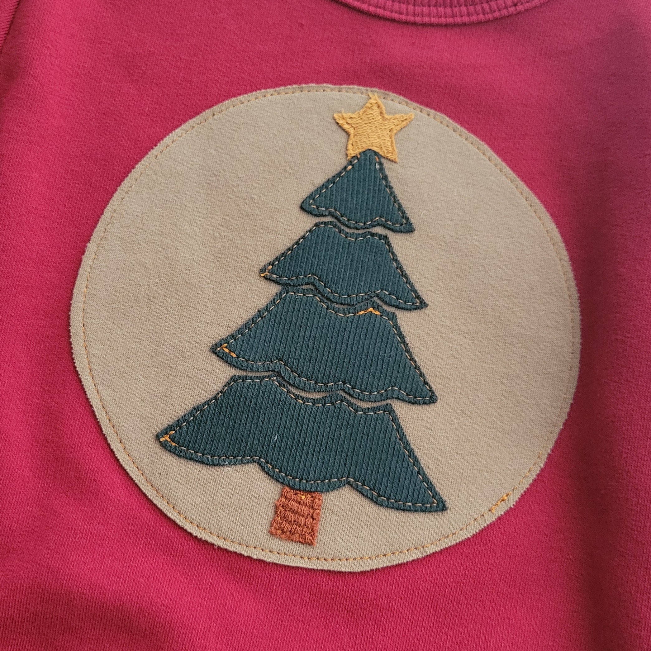 Kids Christmas Pullover - Scarlet Red - Organic American Made Cotton