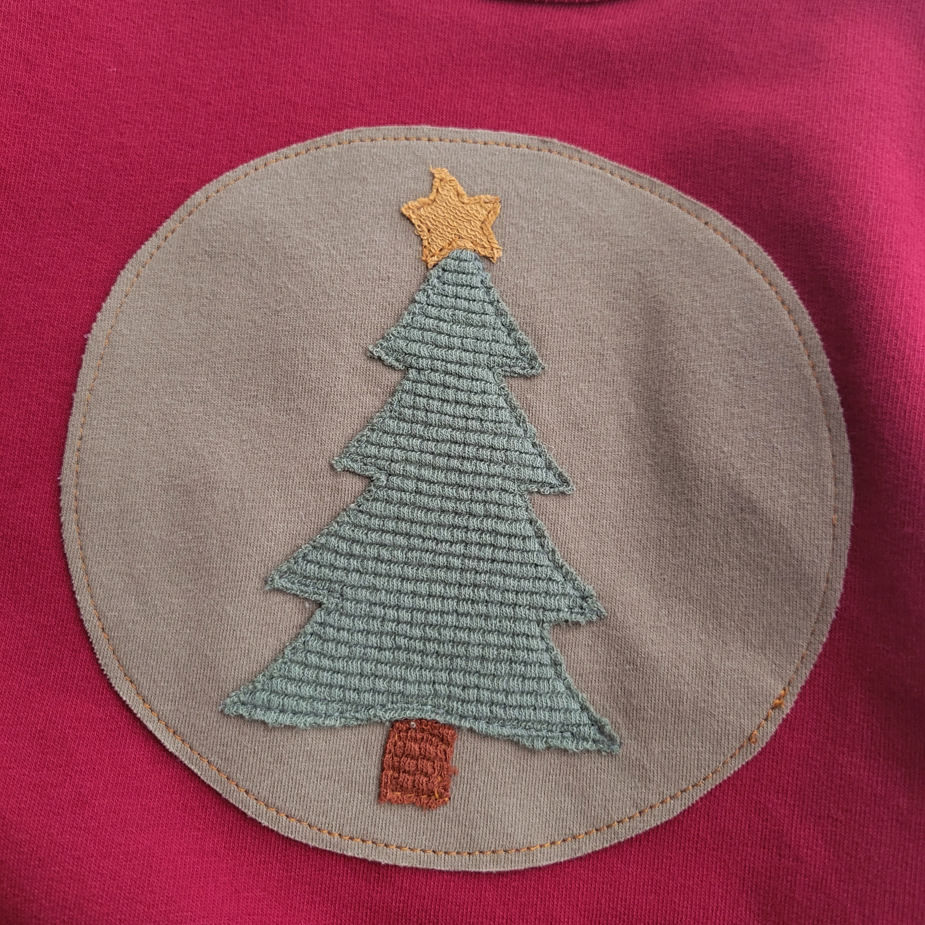 Kids Christmas Pullover - Scarlet Red - Organic American Made Cotton