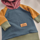 Baby Colorful Hoodie- Blue, Green, Apple, Gold