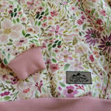 Kids Floral Cotton Fleece Hoodie