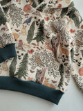 Kids Woodland Creatures Cotton Fleece Hoodie