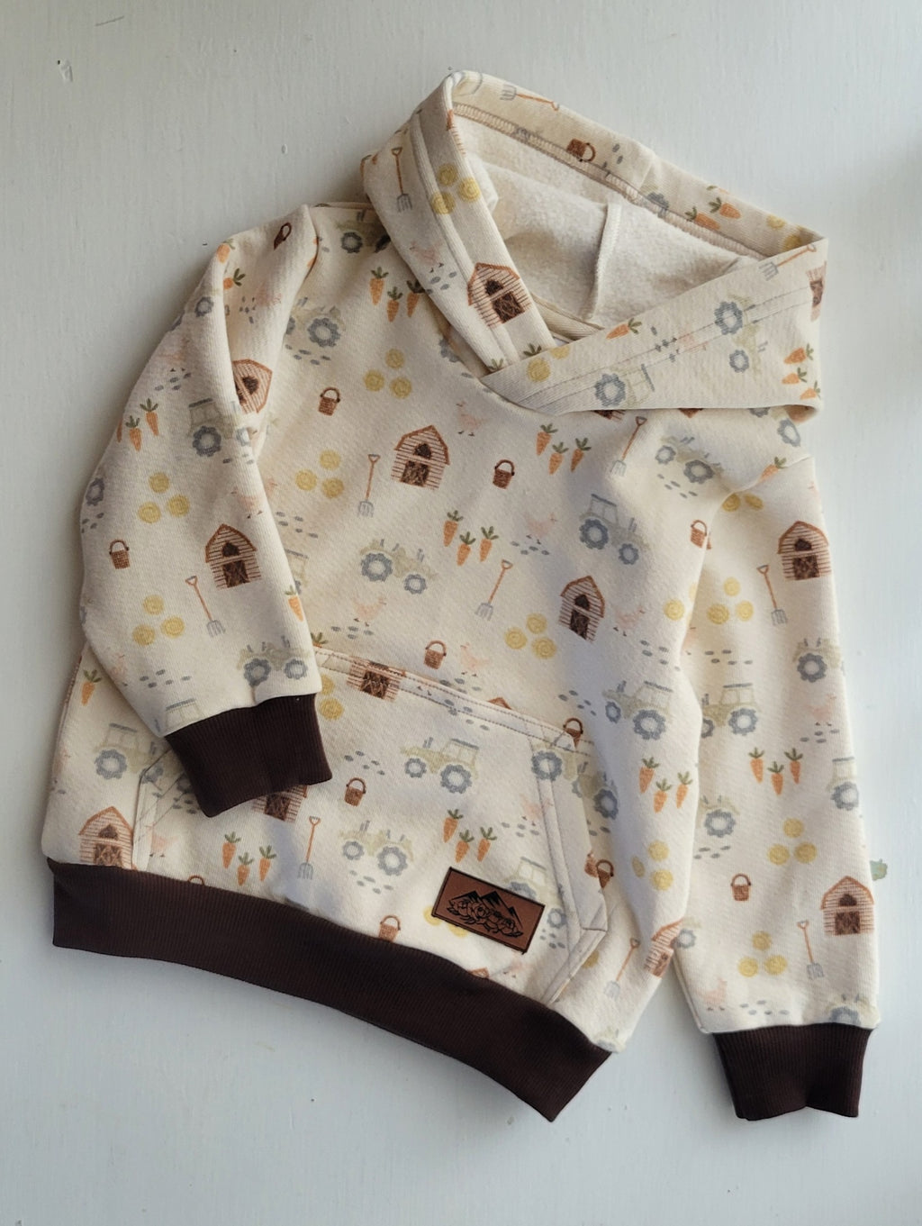 Kids Farm Cotton Fleece Hoodie