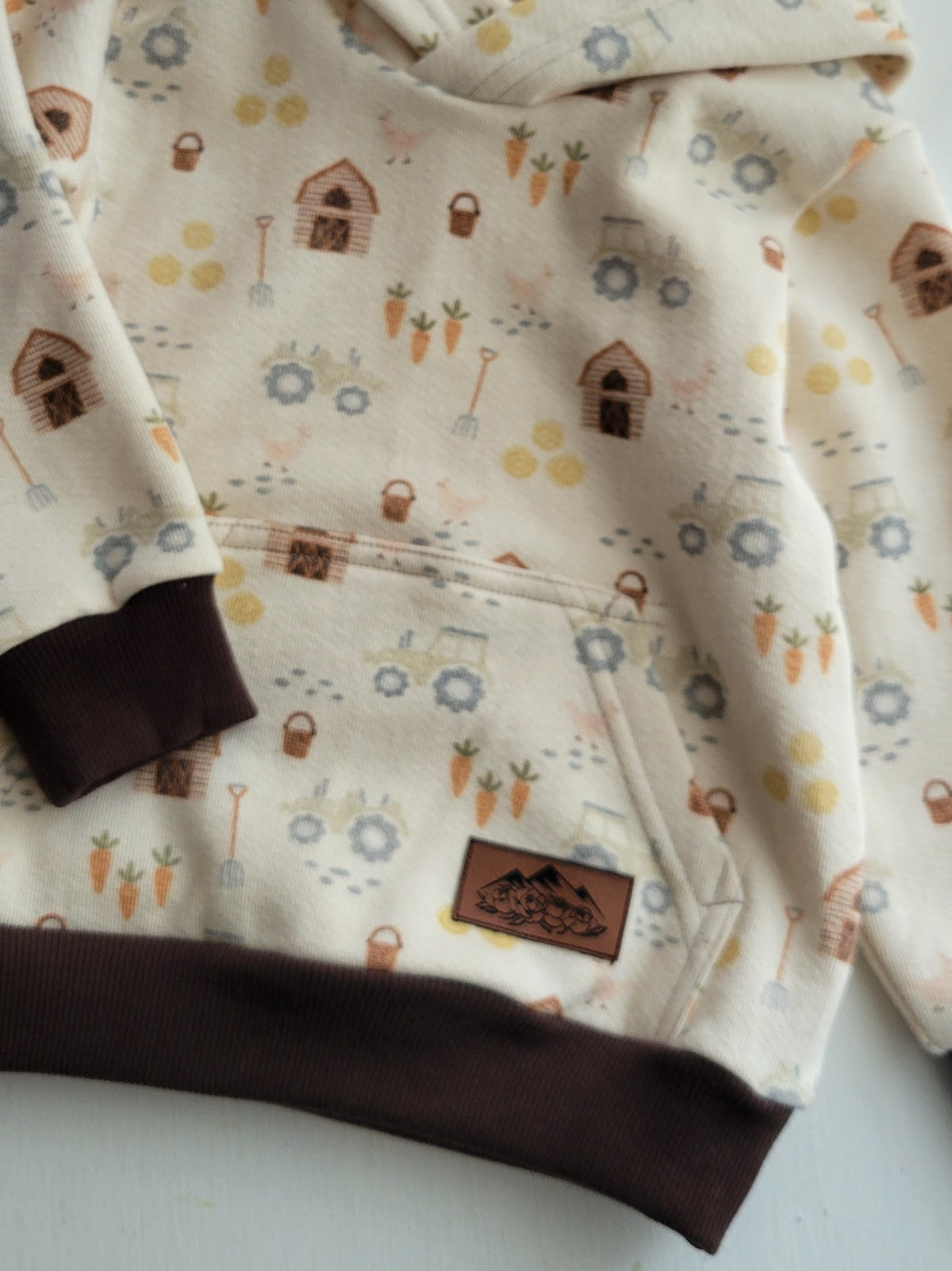 Kids Farm Cotton Fleece Hoodie