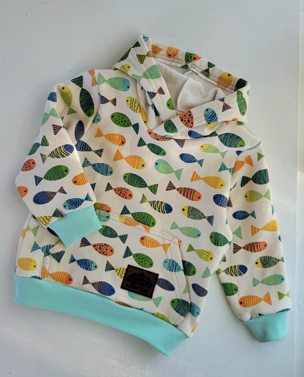 Kids Fish Cotton Fleece Hoodie