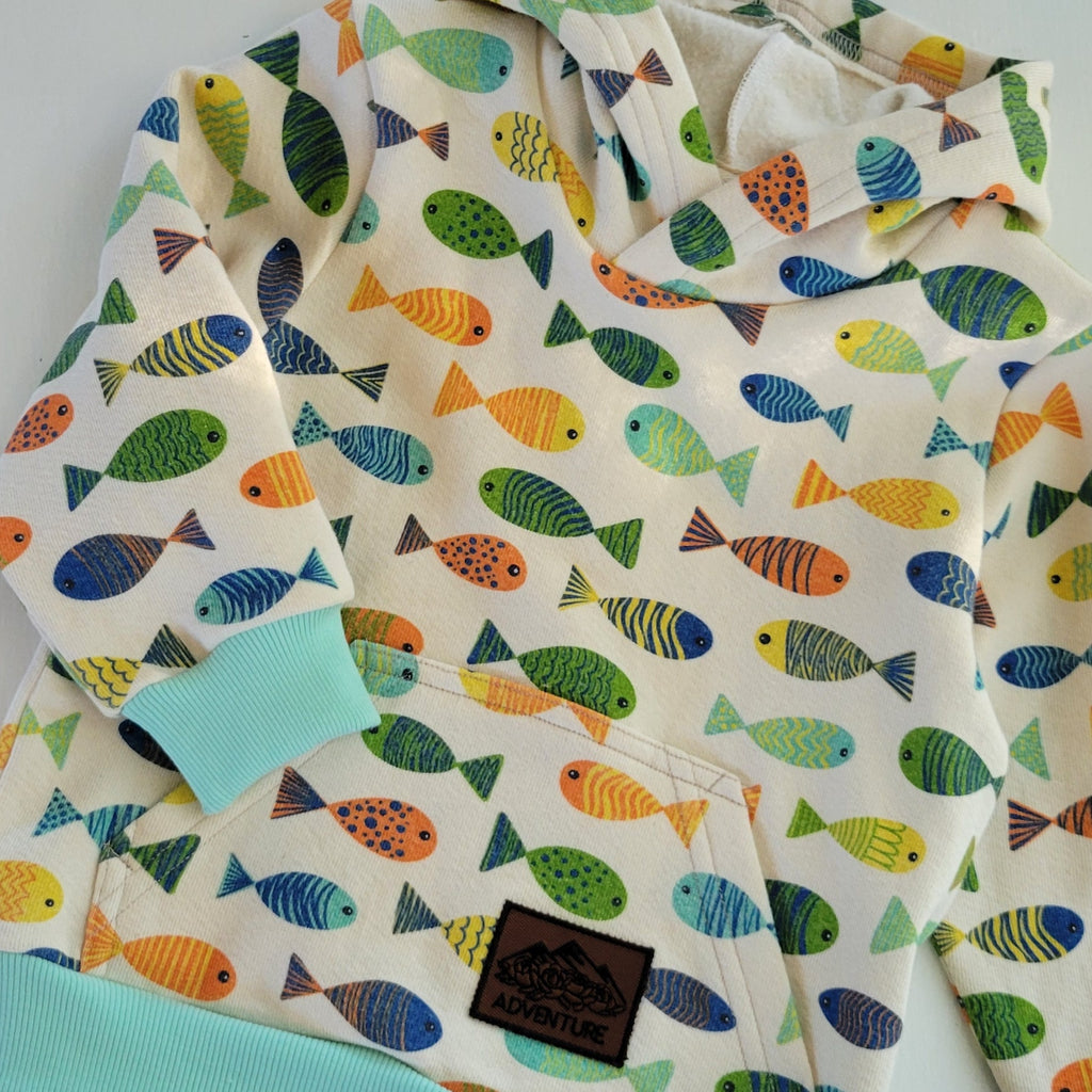 Kids Fish Cotton Fleece Hoodie