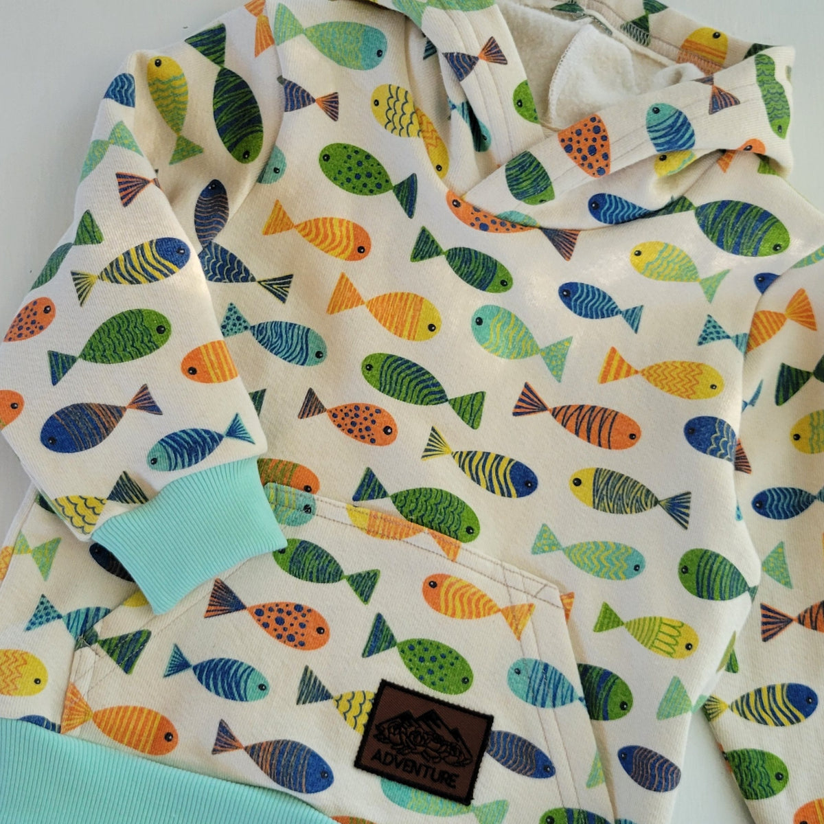 Kids Fish Cotton Fleece Hoodie