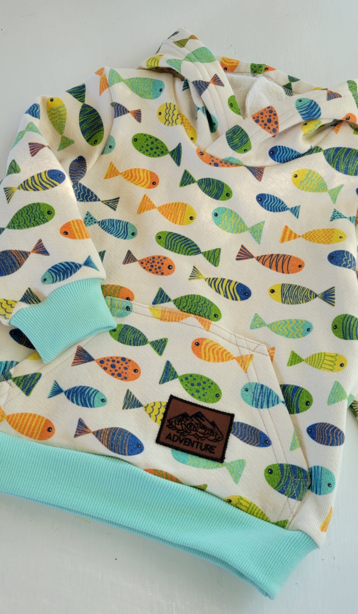 Kids Fish Cotton Fleece Hoodie