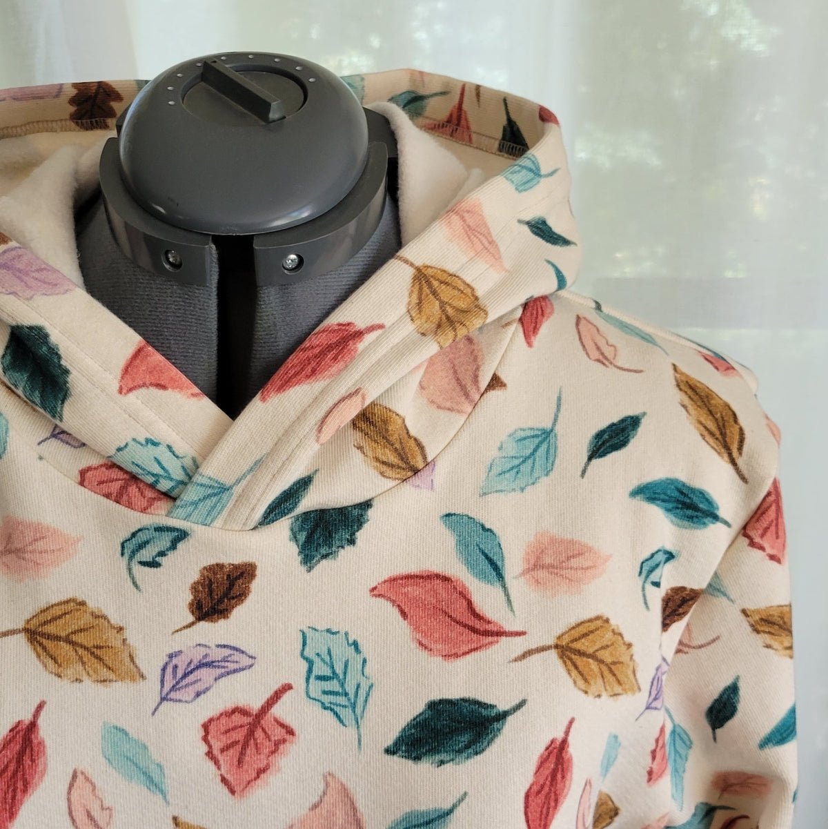 Adult Bright Leaves Cotton Fleece Hoodie