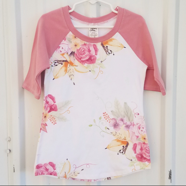Floral Tee size 6