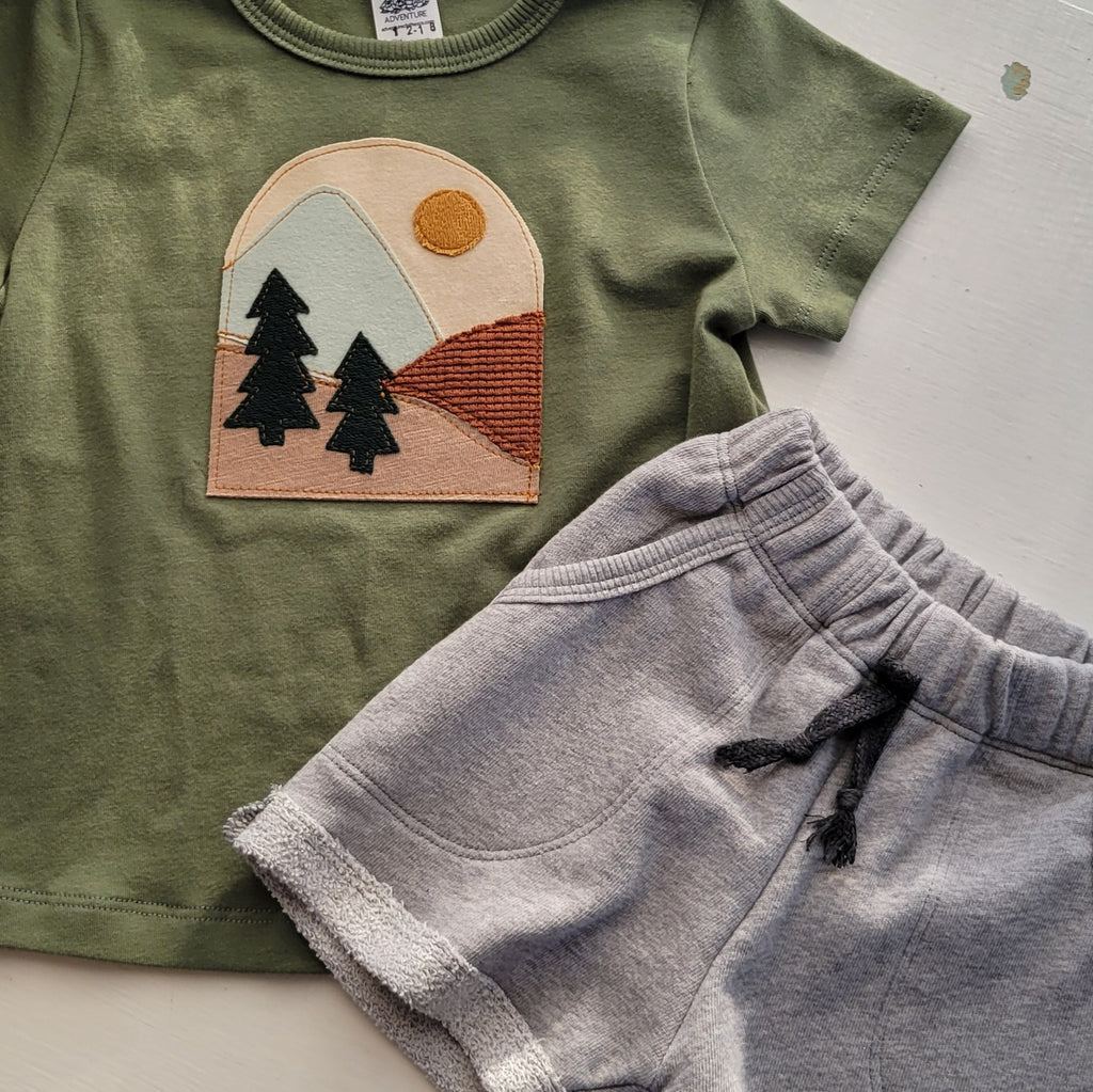 Kids Mountain Patch Tshirts