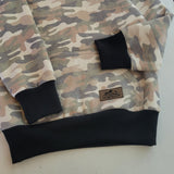 Kids Faded Camo Cotton Fleece Hoodie