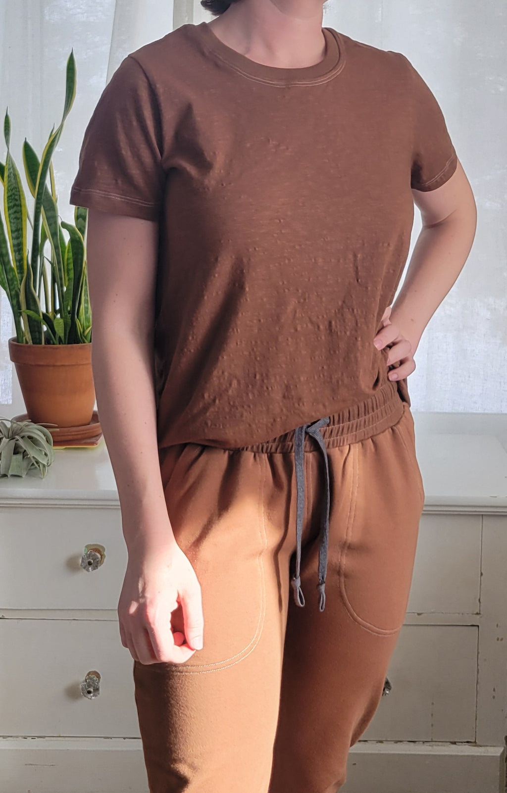 Womens Lounge Set - Chocolate