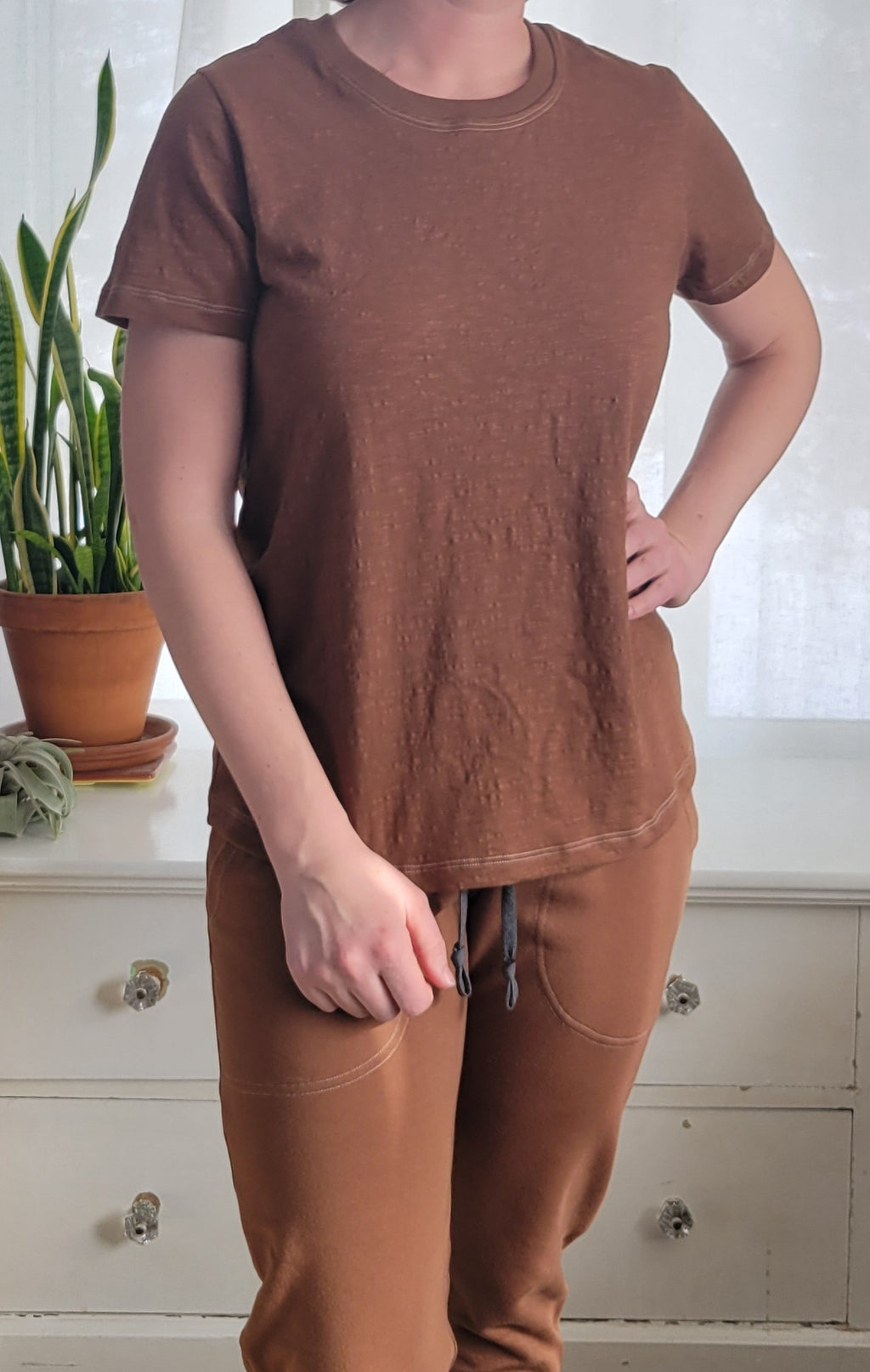 Womens Lounge Set - Chocolate