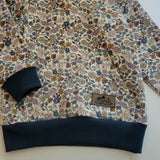 Kids Floral Cotton Fleece Hoodie