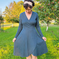Organic American Made Cotton - Slub Wrap Dress