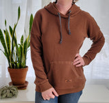 Women's Waffle Hoodie - Chocolate