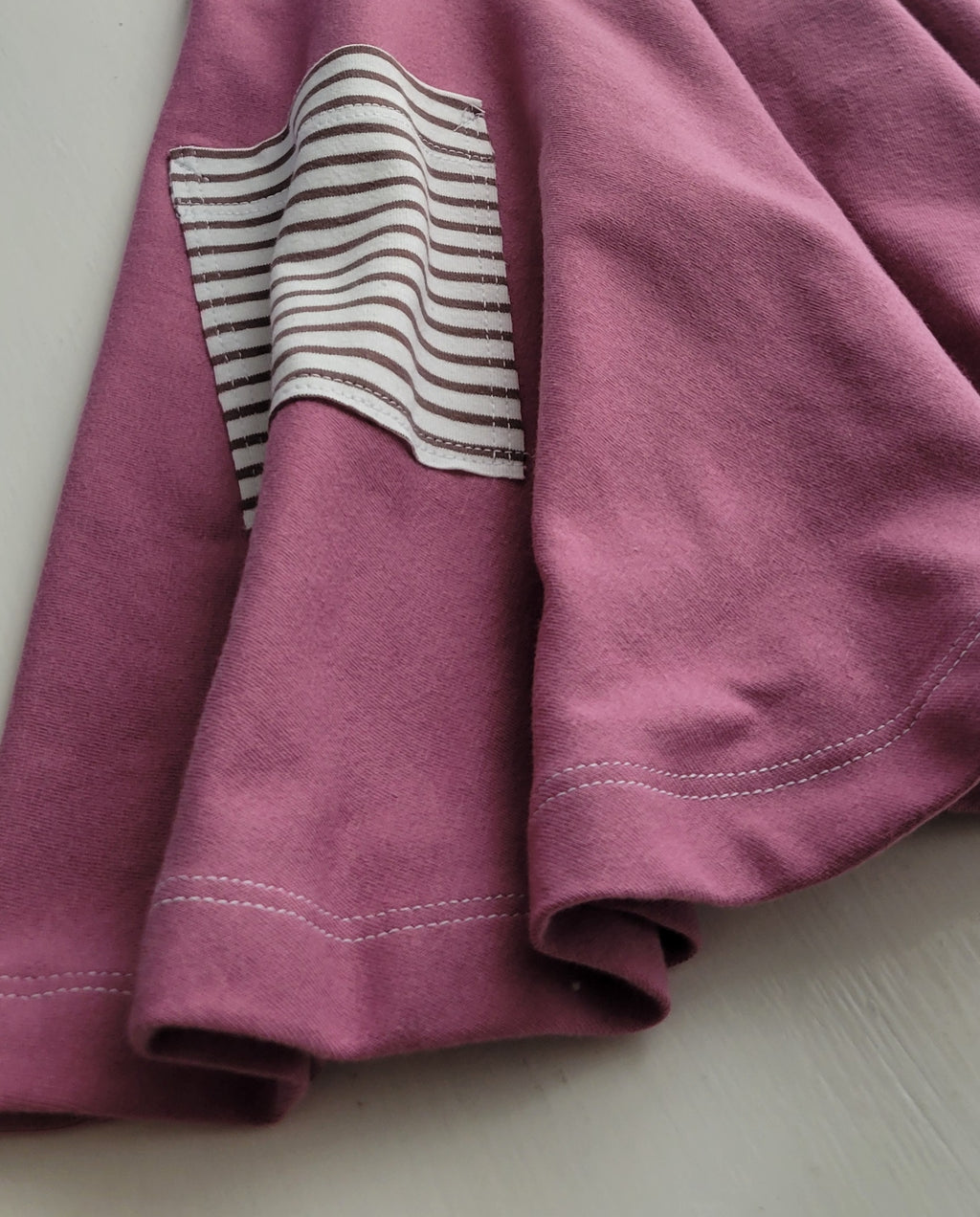 Girls Pocket Dress - Dusty Rose