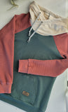 Women's Colorblock Hoodies - Cloud, Fig, Northwoods