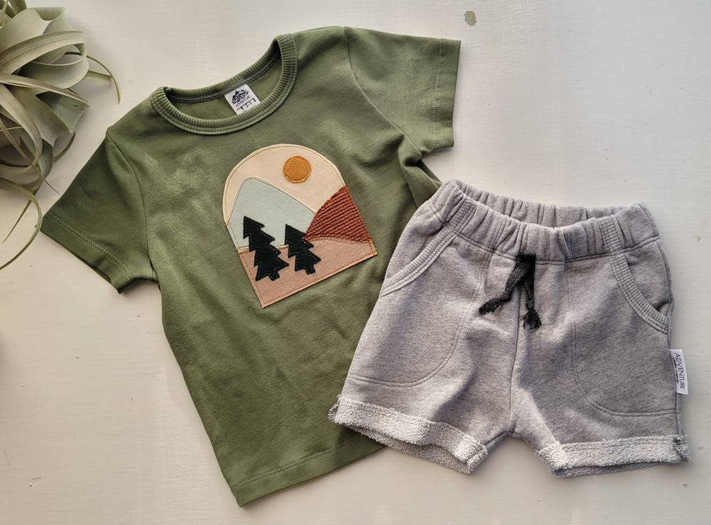 Kids Mountain Patch Tshirts