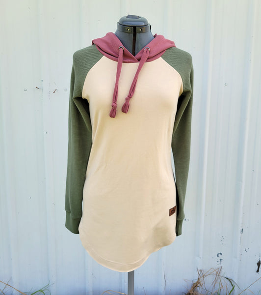 Women's Green/Cream/Apple Hoodie