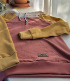 Women's Colorblock Hoodies - Cloud, Sunflower, Fig