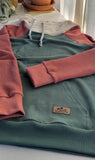 Women's Colorblock Hoodies - Cloud, Fig, Northwoods