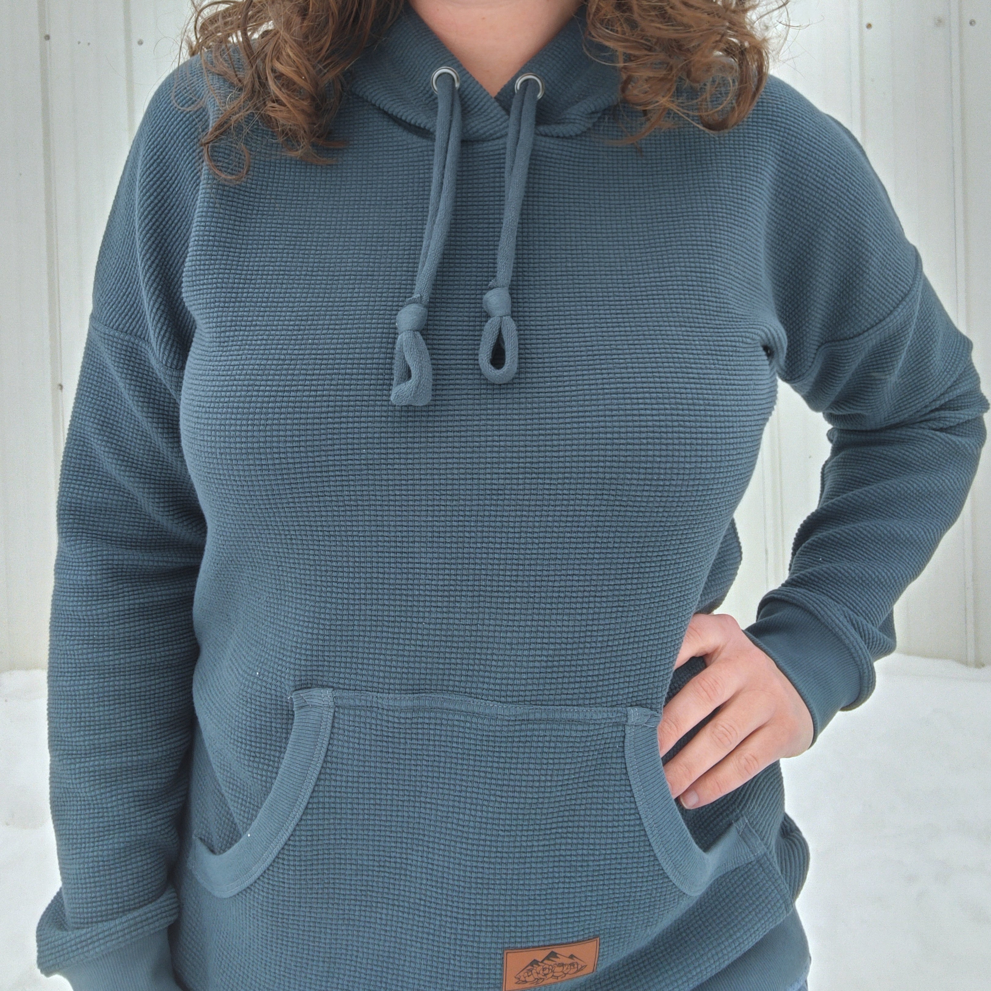 Women's Thermal Hoodie Dark Teal